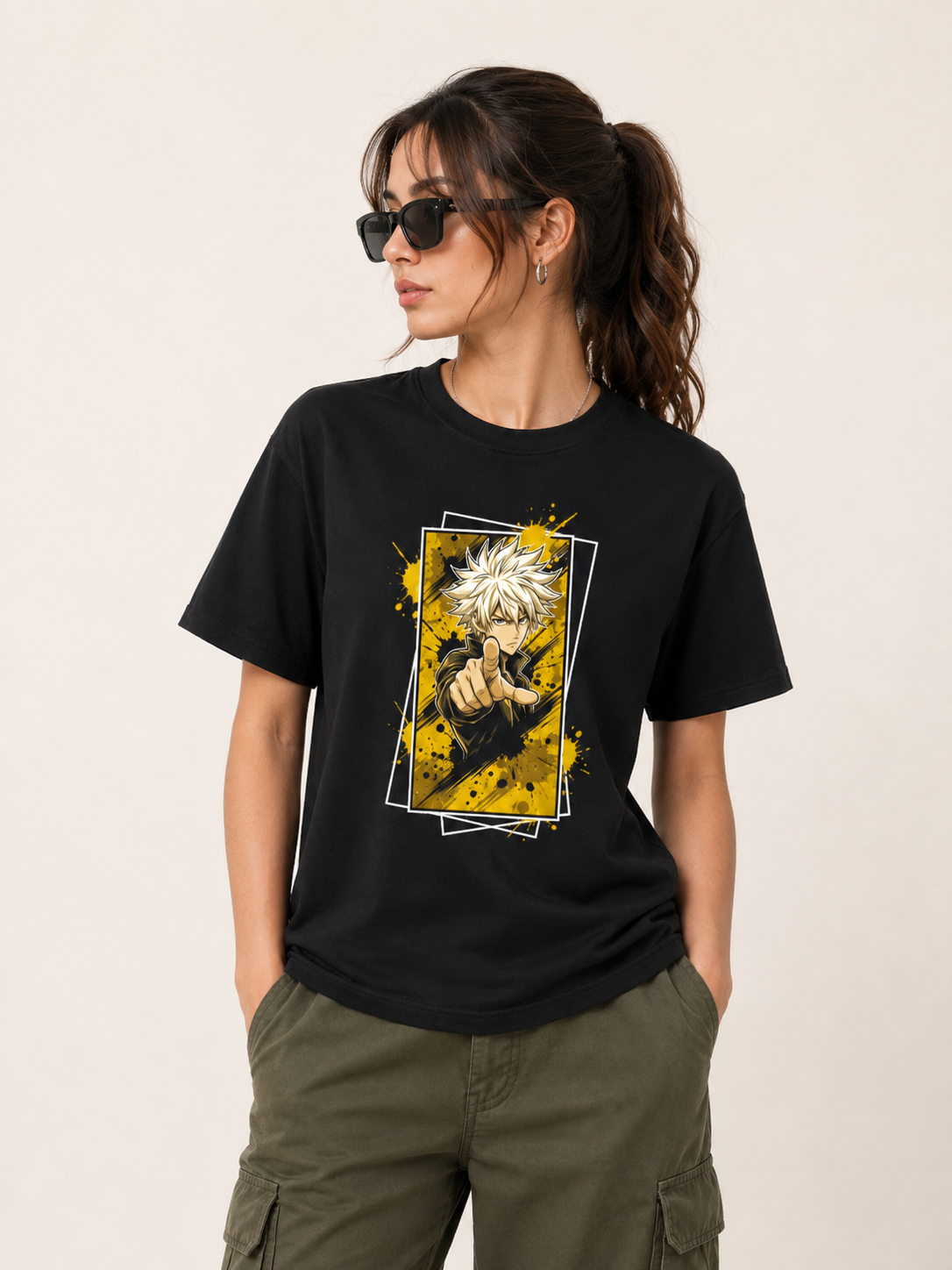 Anime Hero Graphic T-Shirt