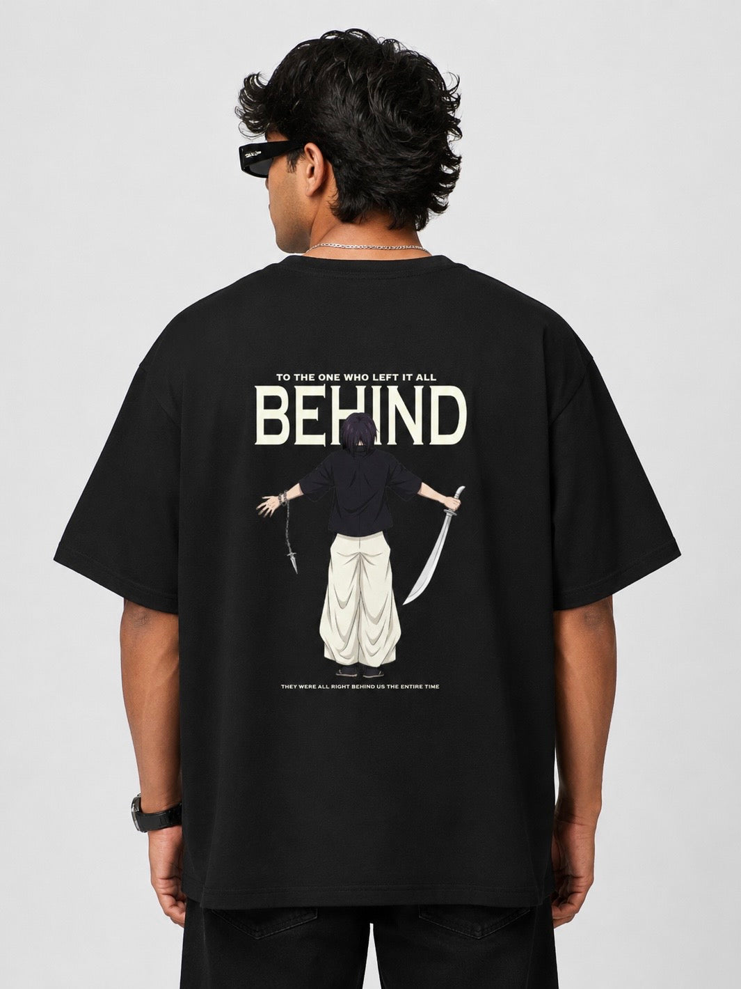 The One Who Left It All Behind Anime Warrior T-Shirt