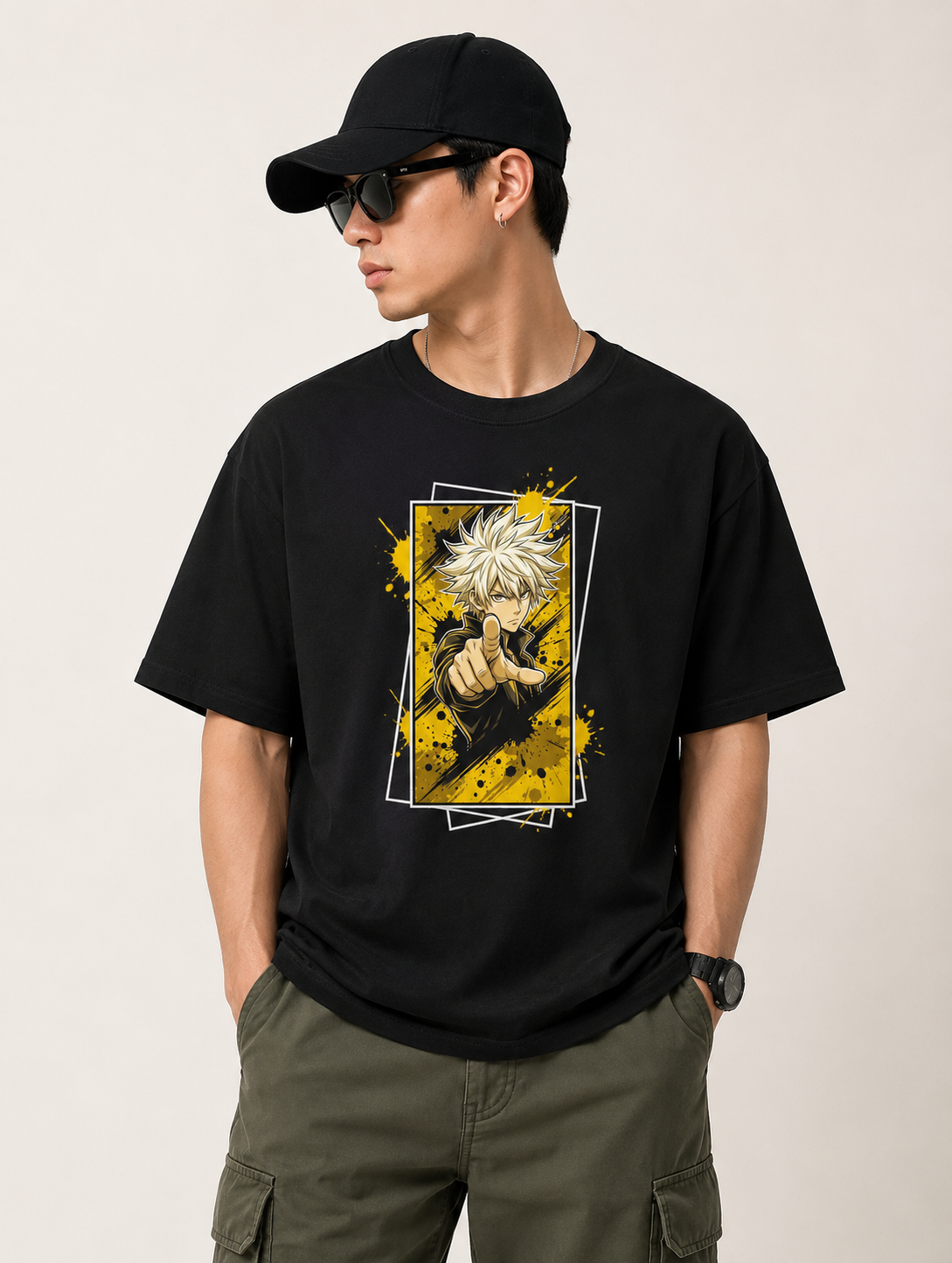 Anime Hero Graphic T-Shirt