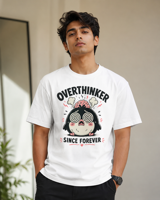 T-Shirt for men and women | Overthinker Since Forever Funny Penguin Graphic