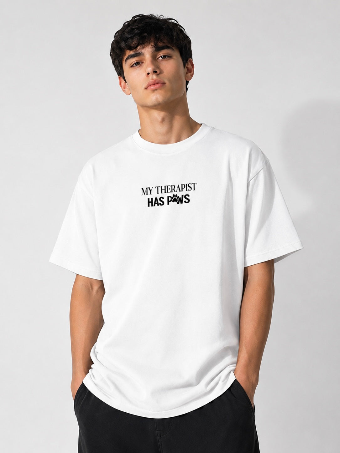 My Therapist Has Paws T-Shirt | Dog Lover